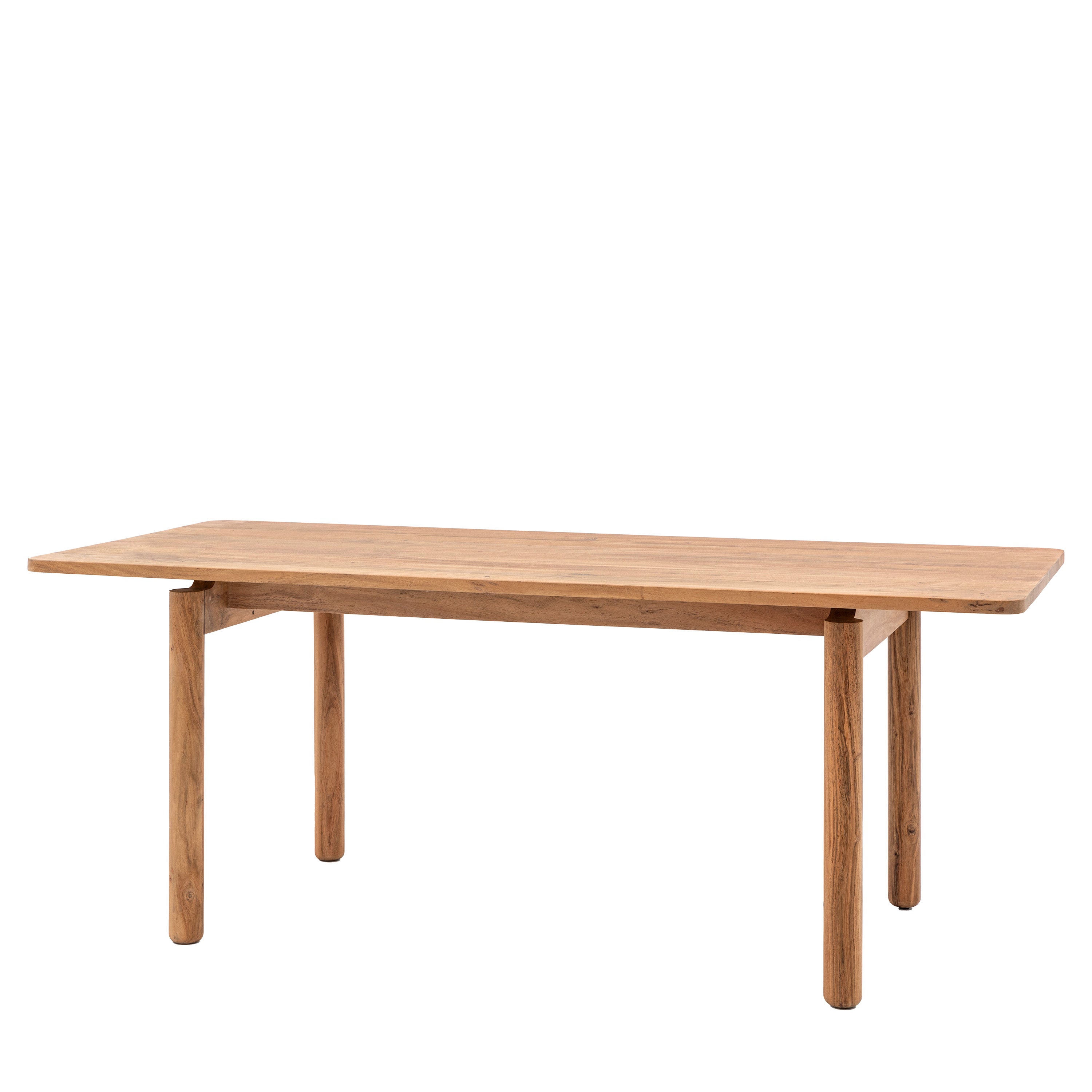 Wilmotte Natural Acacia Wood Dining Table | 6-8 Seater